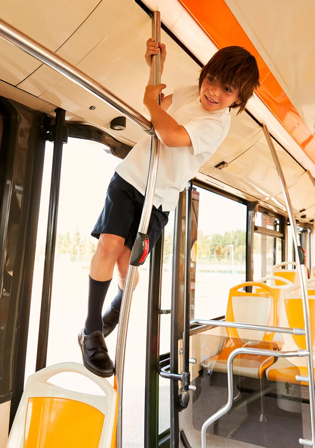 Store Colegiales Marino Piel Lavable De Niño Colegiales