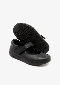 Fashion Colegiales Negro Piel Lavable De Niña Colegiales