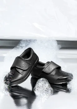 Best Sale Colegiales Negro Piel Lavable De Niño Colegiales