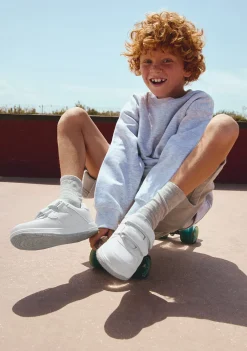 Flash Sale Deportivos Unisex Blanco / Gris Zapatillas|Colegiales