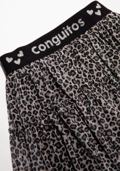 Best Sale Falda De Niña Tul Leopardo Faldas