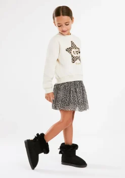 Hot Falda Tul Leopardo Faldas