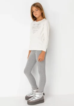 Flash Sale Joggers De Niña Jersey Gris Pantalones Y Leggins