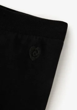 Sale Joggers De Niña Jersey Negro Pantalones Y Leggins