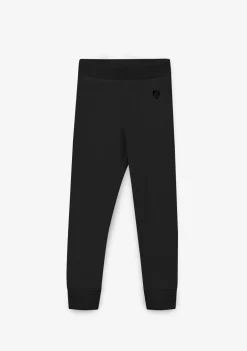 Sale Joggers De Niña Jersey Negro Pantalones Y Leggins