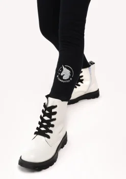 Store Leggings De Niña Algodón Negro Pantalones Y Leggins