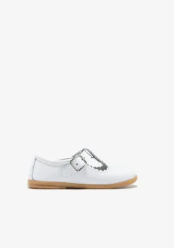 Sale Merceditas De Bebé Hebilla Blanco Bailarinas|Zapatos De Ceremonia