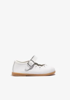 Cheap Merceditas De Bebé Hebilla Blanco Bailarinas|Zapatos De Ceremonia