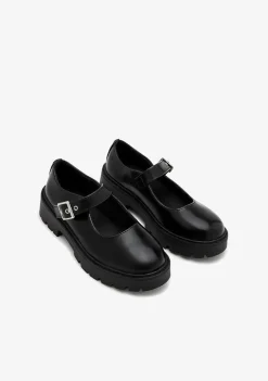 Best Mocasines Hebilla Negro B&W Zapatos|Bailarinas