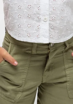 Sale Pantalones Culotte De Niña Kaki Pantalones Y Leggins