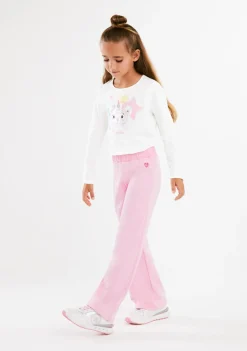 Sale Pantalones Felpa Rosa Pantalones Y Leggins