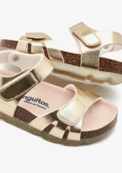 Best Sandalias BIO Tiras Oro Sandalias|Sandalias Bio