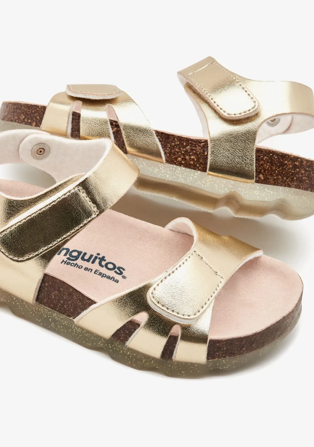 Best Sandalias BIO Tiras Oro Sandalias|Sandalias Bio