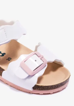 Shop Sandalias De Bebé Bio Charol Blanco Sandalias|Sandalias Bio