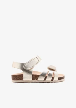 Cheap Sandalias De Bebé Bio Tiras Oro Sandalias|Sandalias Bio