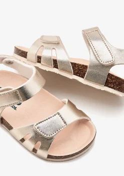 Cheap Sandalias De Bebé Bio Tiras Oro Sandalias|Sandalias Bio