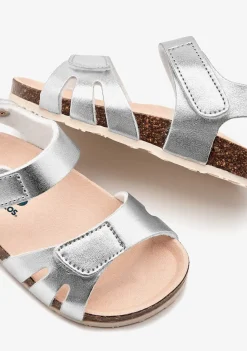 New Sandalias De Bebé Bio Tiras Plata Sandalias|Sandalias Bio