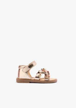 Discount Sandalias De Bebé Metalizado Napa Sandalias|Sandalias