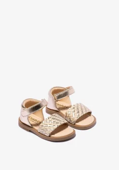 Clearance Sandalias De Bebé Napa Oro Beige Sandalias|Zapatos De Ceremonia