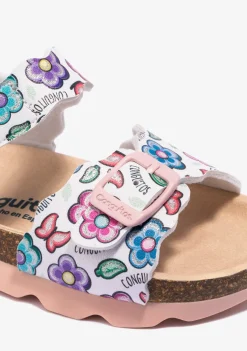 Cheap Sandalias De Niña Bio Flores Blanco Sandalias Bio|Sandalias