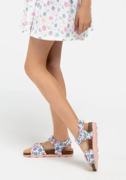 Cheap Sandalias De Niña Bio Flores Blanco Sandalias Bio|Sandalias