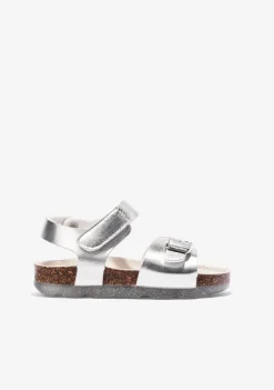 Cheap Sandalias De Niña Bio Metalizado Plata Sandalias Bio|Sandalias