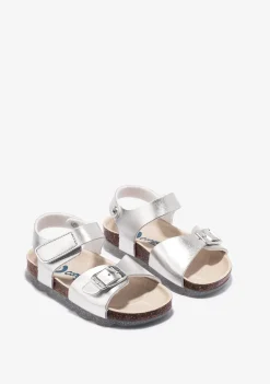 Cheap Sandalias De Niña Bio Metalizado Plata Sandalias Bio|Sandalias
