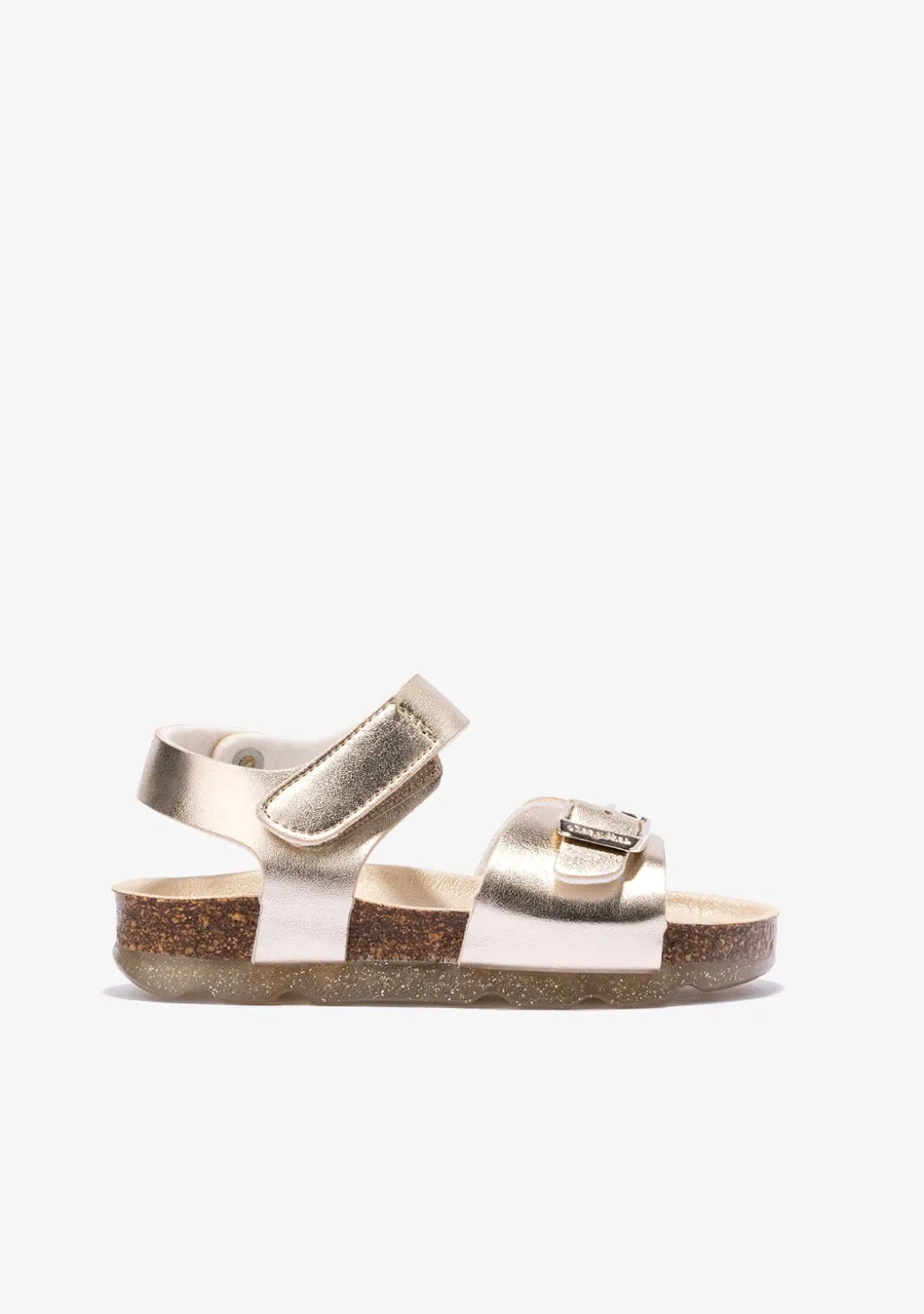 Shop Sandalias De Niña Bio Metalizado Platino Sandalias Bio|Sandalias