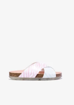 Shop Sandalias De Niña Bio Multicolor Cebra B&W Sandalias|Sandalias Bio