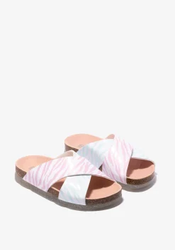 Shop Sandalias De Niña Bio Multicolor Cebra B&W Sandalias|Sandalias Bio