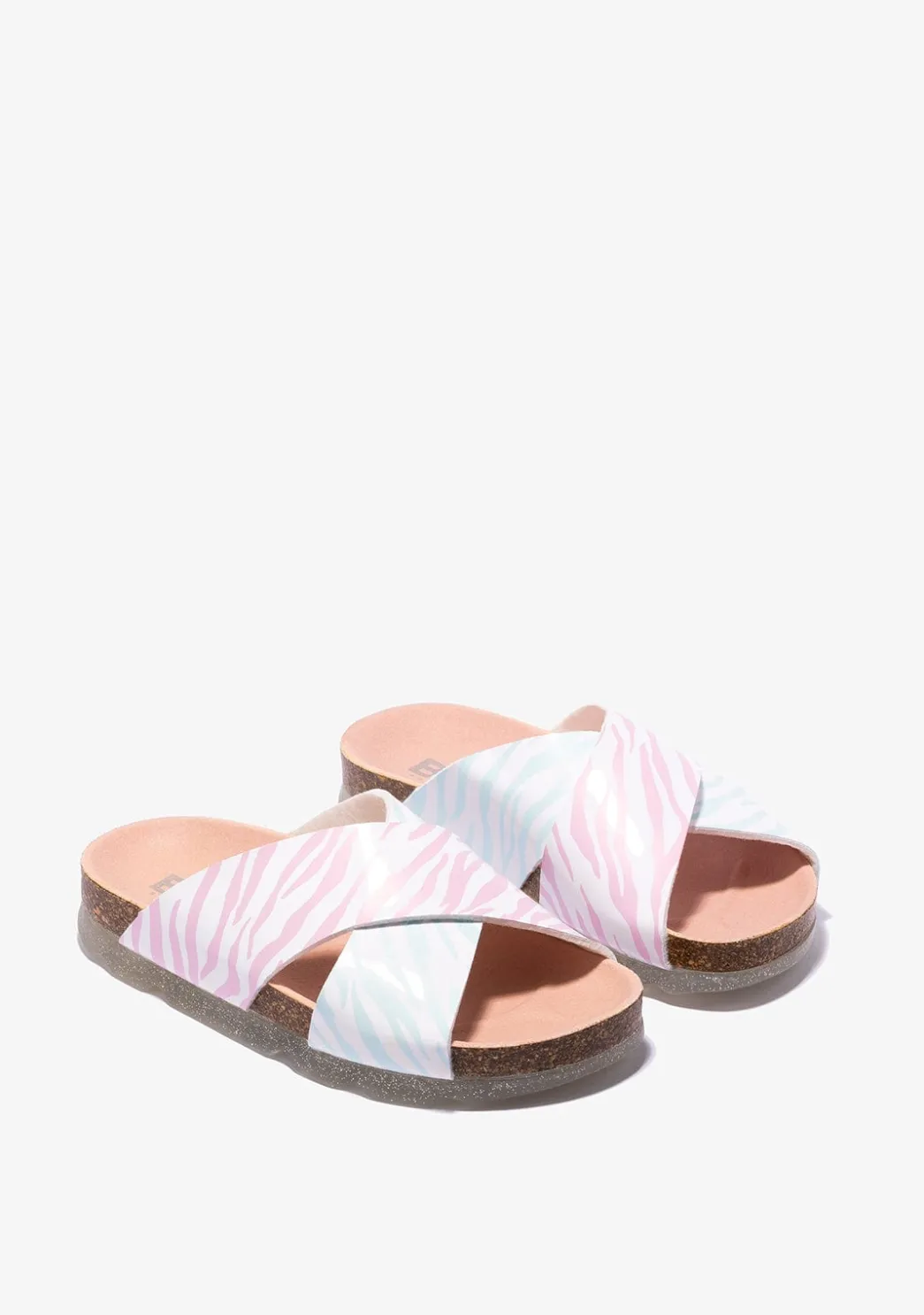 Shop Sandalias De Niña Bio Multicolor Cebra B&W Sandalias|Sandalias Bio