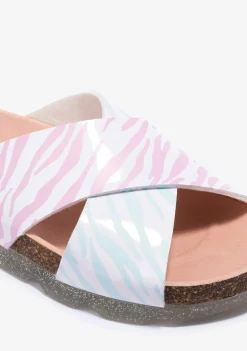 Shop Sandalias De Niña Bio Multicolor Cebra B&W Sandalias|Sandalias Bio