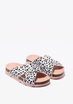 Shop Sandalias De Niña Bio Multicolor Leopardo B&W Sandalias|Sandalias Bio