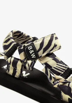 Flash Sale Sandalias De Niña Cebra B&W Sandalias|Sandalias