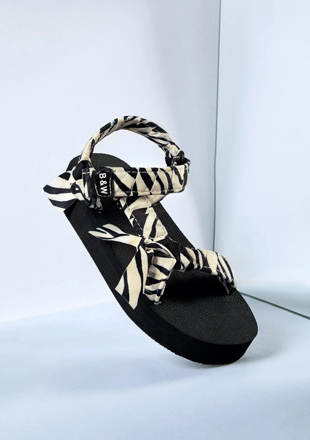 Flash Sale Sandalias De Niña Cebra B&W Sandalias|Sandalias
