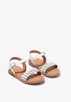 Shop Sandalias De Niña Hebilla Strass Napa Blanco Sandalias|Zapatos De Ceremonia