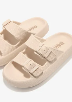 Cheap Sandalias Doble Hebilla Beige Sandalias|Sandalias