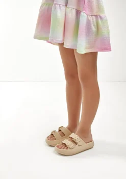 Cheap Sandalias Doble Hebilla Beige Sandalias|Sandalias