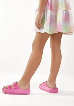 Store Sandalias Doble Hebilla Bio Fucsia Sandalias|Sandalias