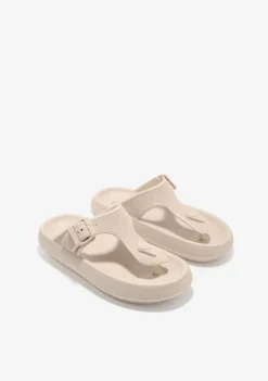 Best Sandalias Hebilla Beige Sandalias|Chanclas