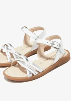 Flash Sale Sandalias Hebilla Blanco Plata Sandalias|Zapatos De Ceremonia