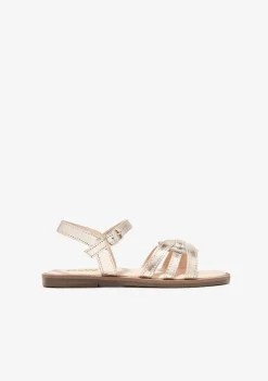 Flash Sale Sandalias Nudo Oro B&W Sandalias|Sandalias