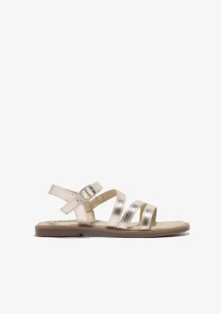 Shop Sandalias Tiras Oro B&W Sandalias|Sandalias