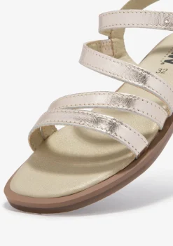 Shop Sandalias Tiras Oro B&W Sandalias|Sandalias