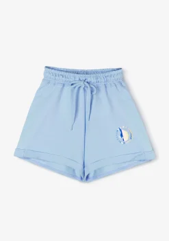 Best Sale Short Deportivo De Niña Liso Unicornio Celeste Shorts