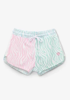 Fashion Short Niña Felpa Estampado Cebra Multicolor Shorts