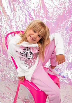 Cheap Sudadera De Niña Capucha Rock Blanco Sudaderas
