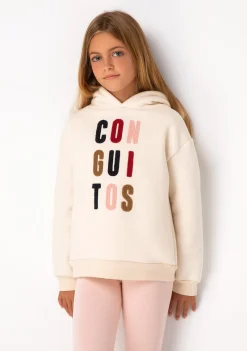 Best Sale Sudadera De Niña Beige Sudaderas