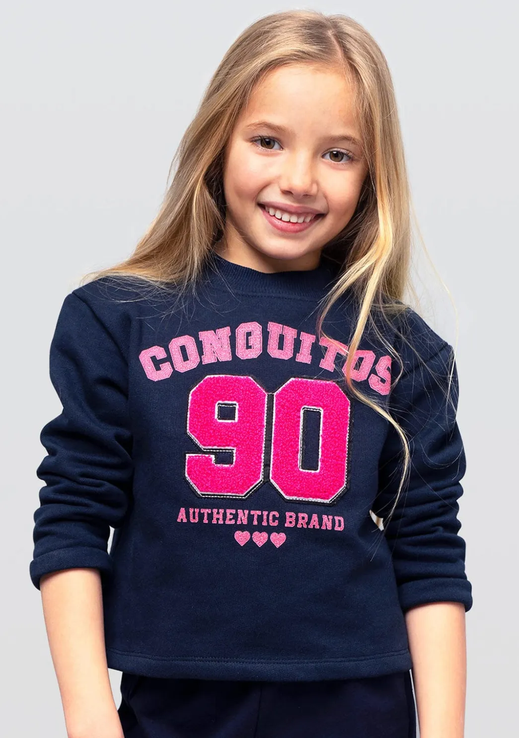 Fashion Sudadera De Niña Marino Camisetas|Sudaderas