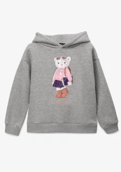 Flash Sale Sudadera De Niña Osito Gris Sudaderas